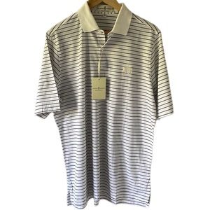 Fairway Greene Barrow Striped Lisle Polo Golf Shirt